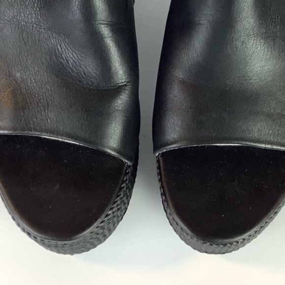 SARTO PLATFORM LEATHER COCO SLIP ON SANDALS 8 - Picture 2 of 6